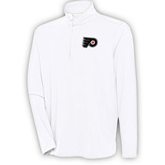 Philadelphia Flyers Antigua Hunk Quarter-Zip Pullover Top -  NHL Pullover