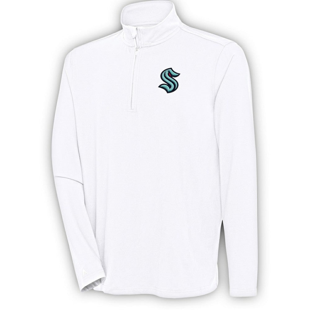Seattle Kraken Antigua Hunk Quarter-Zip Pullover Top -  NHL Pullover