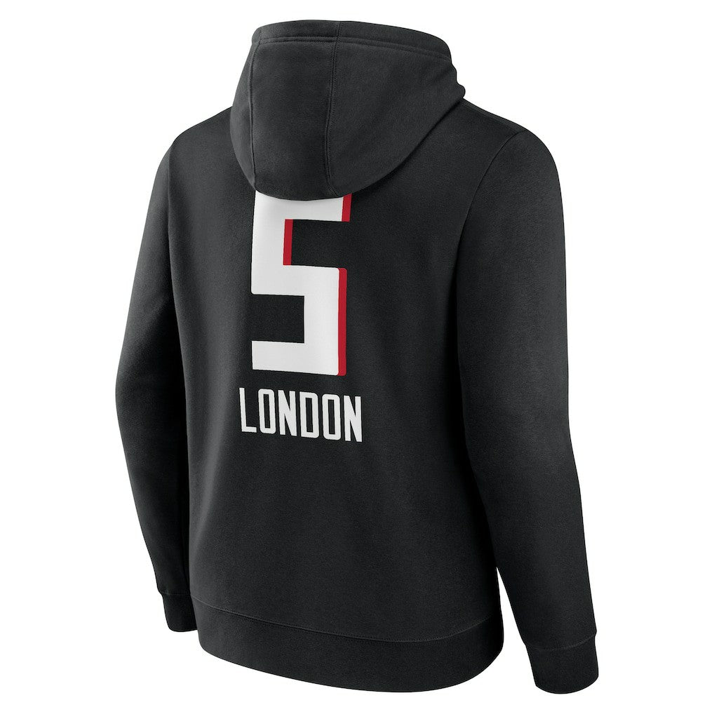 Atlanta Falcons Drake London  Team Wordmark Player Name & Number Pullover Hoodie | NFL On sale