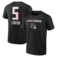 Atlanta Falcons Drake London  Team Wordmark Player Name & Number T-Shirt | NFL New