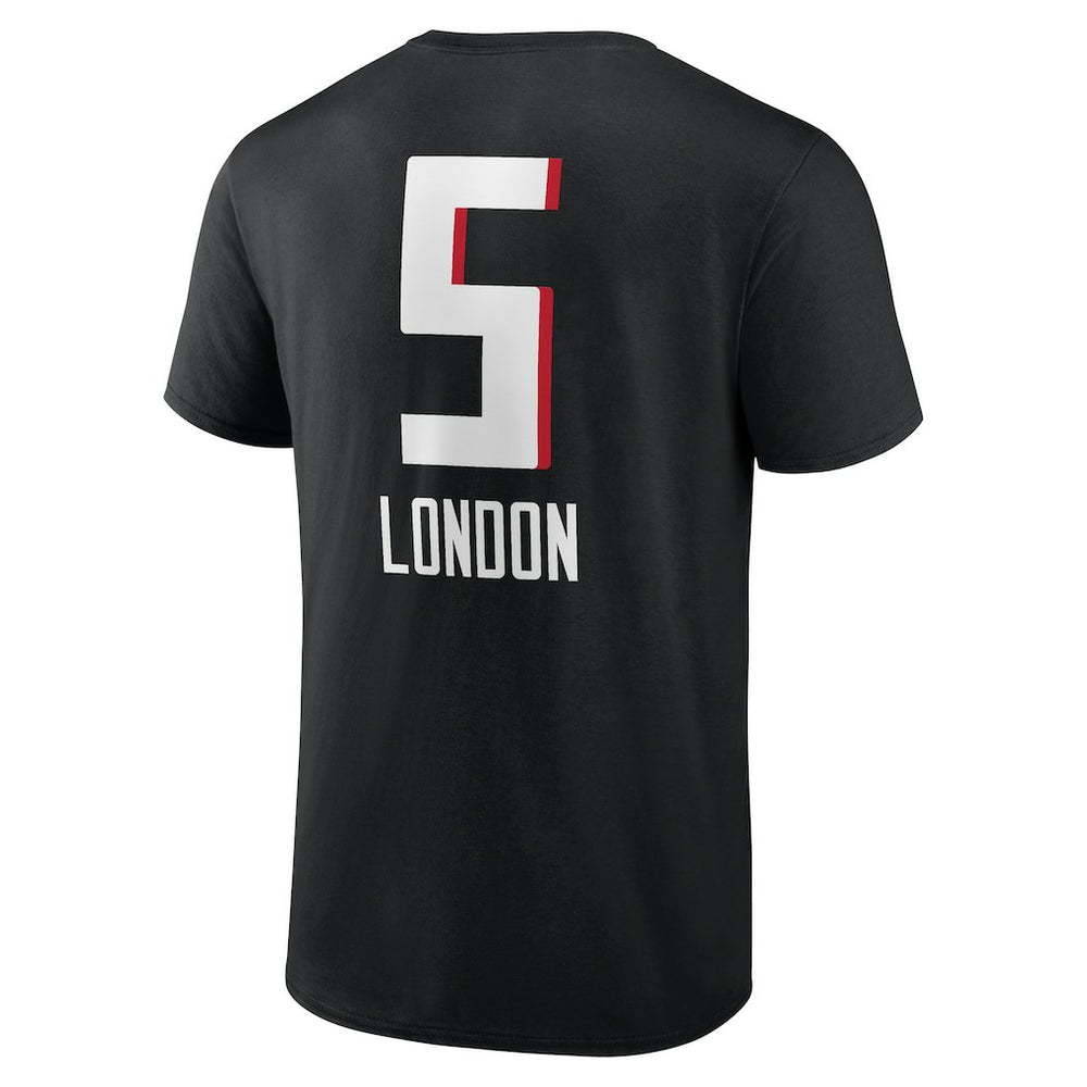 Atlanta Falcons Drake London  Team Wordmark Player Name & Number T-Shirt | NFL New