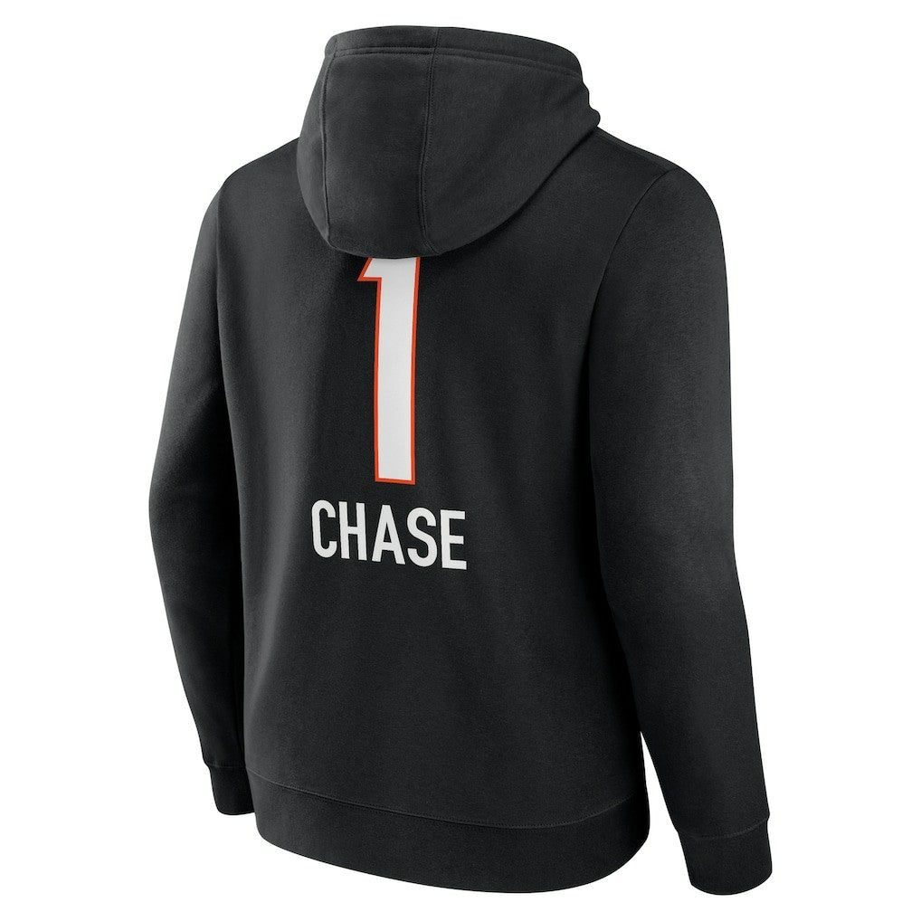 Cincinnati Bengals Ja'Marr Chase  Team Wordmark Player Name & Number Pullover Hoodie | NFL Online