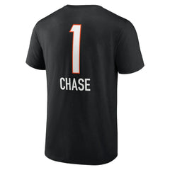 Cincinnati Bengals Ja'Marr Chase  Team Wordmark Player Name & Number T-Shirt | NFL Sale