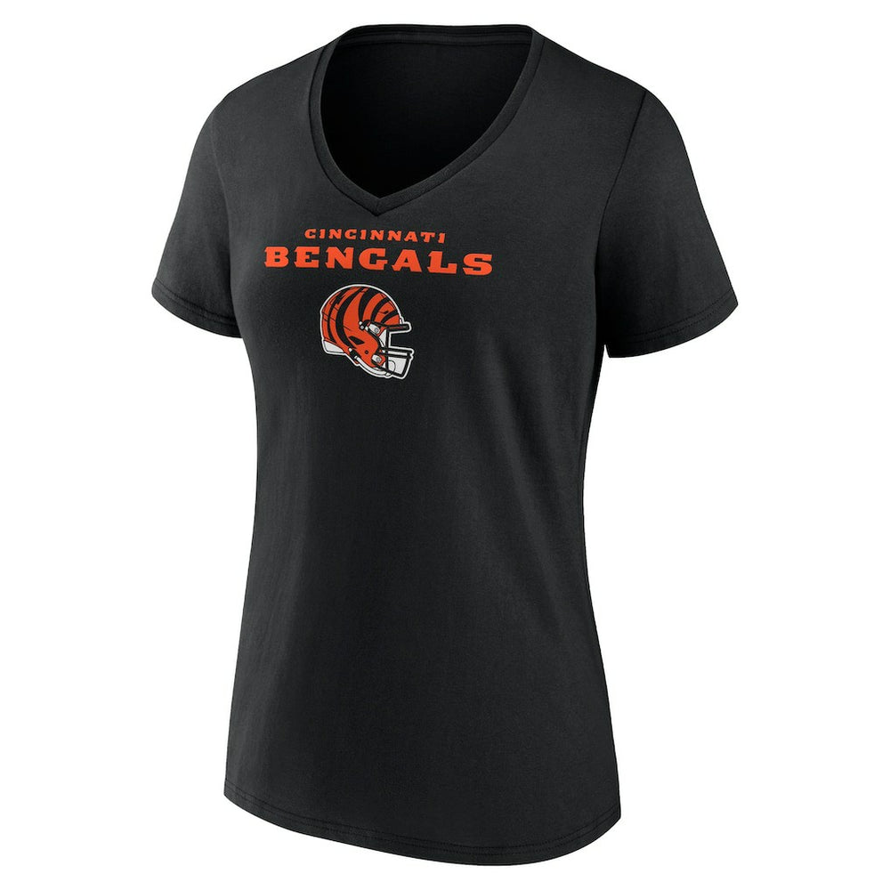 Cincinnati Bengals Ja'Marr Chase  Women's Team Wordmark Player Name & Number V-Neck T-Shirt | NFL US