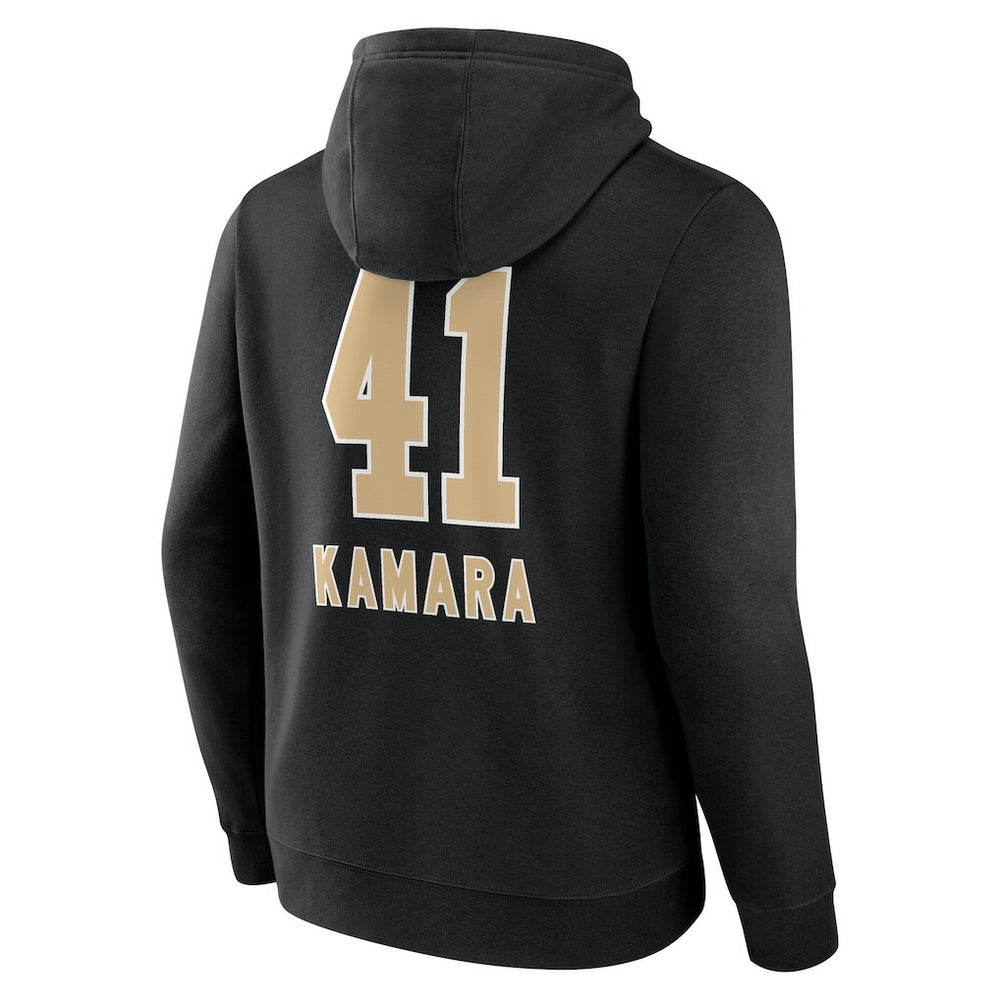 New Orleans Saints Alvin Kamara  Team Wordmark Player Name & Number Pullover Hoodie | NFL New