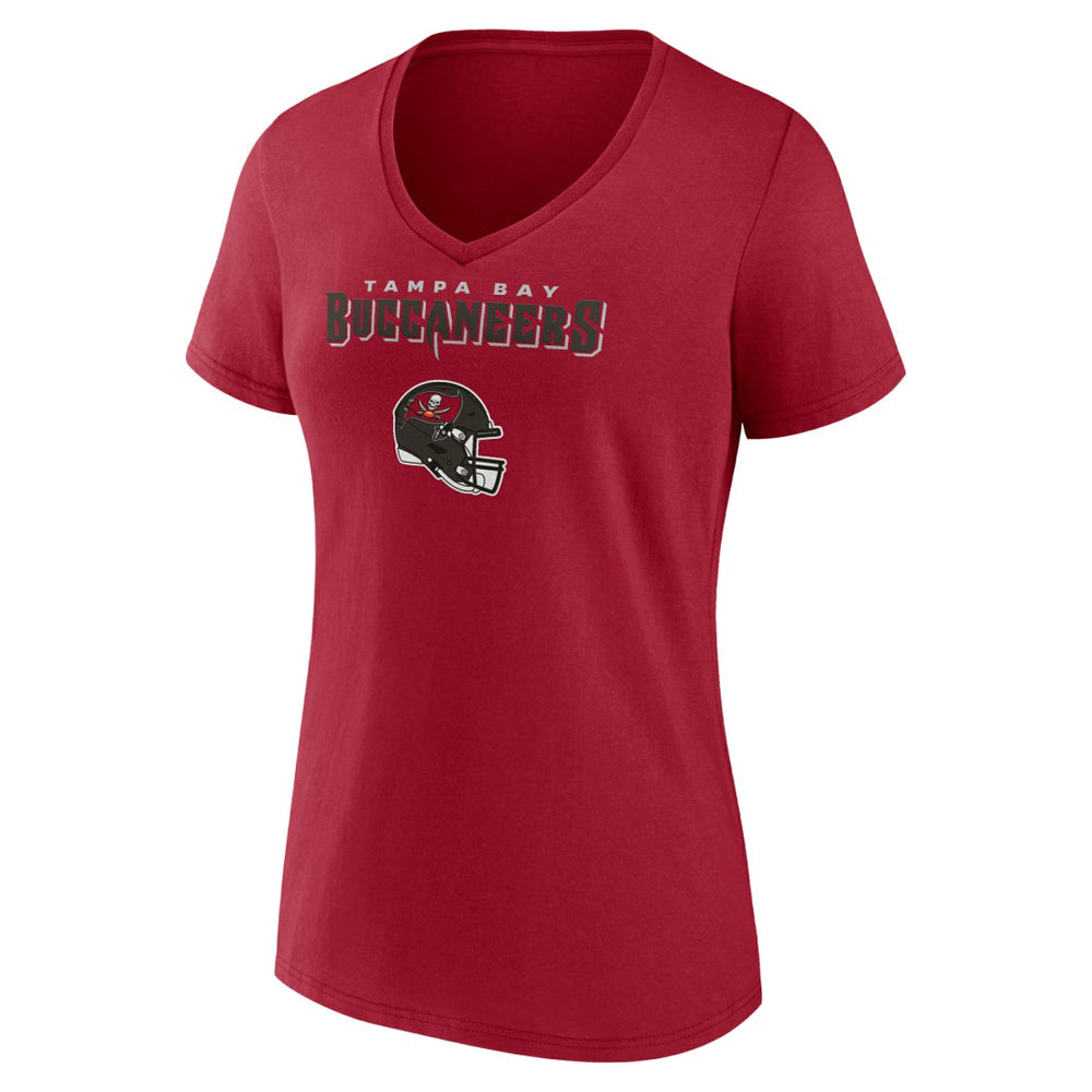 Tampa Bay Buccaneers Baker Mayfield  Women's Team Wordmark Player Name & Number V-Neck T-Shirt | NFL On sale