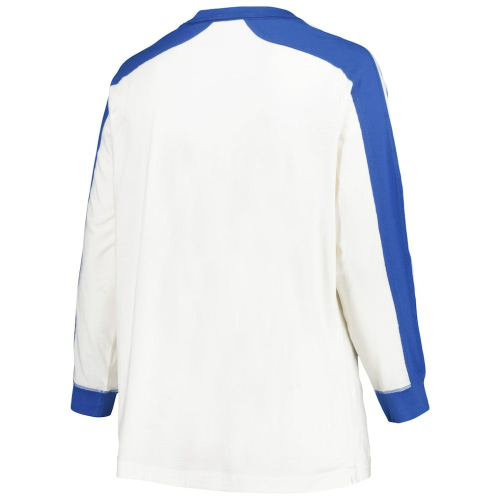 Atlanta Braves '47 Women's Plus Size Caribou Raglan Long Sleeve T-Shirt - MLB T-shirts