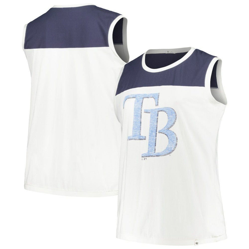 Tampa Bay Rays '47 Women's Plus Size Waist Length Muscle Tank Top - MLB Tanks