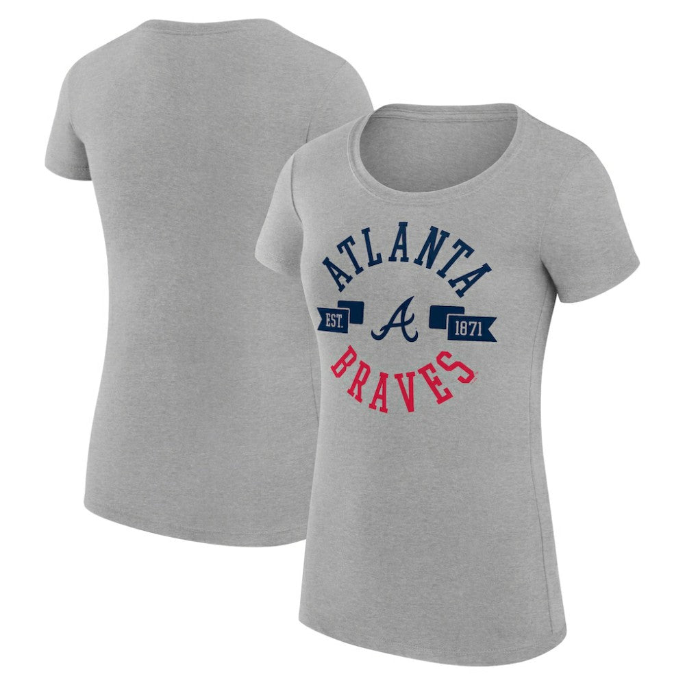 Atlanta Braves G-III 4Her by Carl Banks Women's Super-Slim Fit Lightweight City Graphic T-Shirt - MLB T-shirts