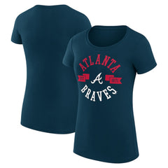 Atlanta Braves G-III 4Her by Carl Banks Women's Super-Slim Fit Lightweight City Graphic T-Shirt - MLB T-shirts