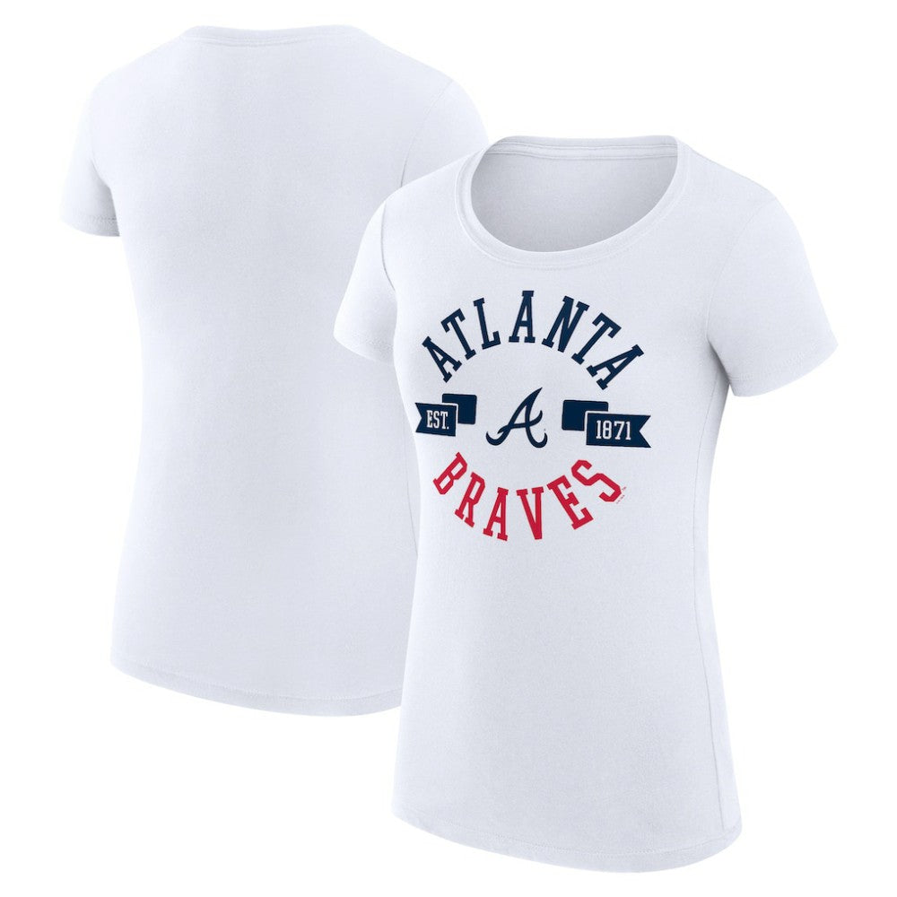 Atlanta Braves G-III 4Her by Carl Banks Women's Super-Slim Fit Lightweight City Graphic T-Shirt - MLB T-shirts