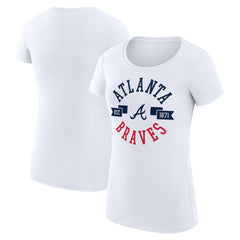Atlanta Braves G-III 4Her by Carl Banks Women's Super-Slim Fit Lightweight City Graphic T-Shirt - MLB T-shirts