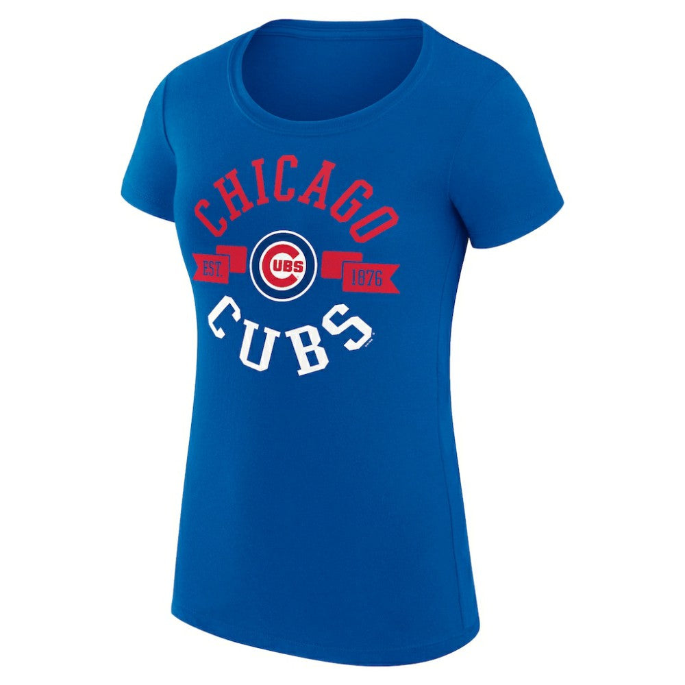 Chicago Cubs G-III 4Her by Carl Banks Women's Super-Slim Fit Lightweight City Graphic T-Shirt - MLB T-shirts