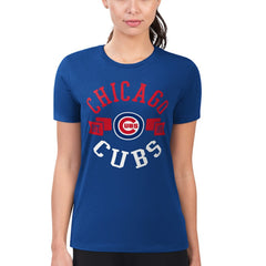 Chicago Cubs G-III 4Her by Carl Banks Women's Super-Slim Fit Lightweight City Graphic T-Shirt - MLB T-shirts