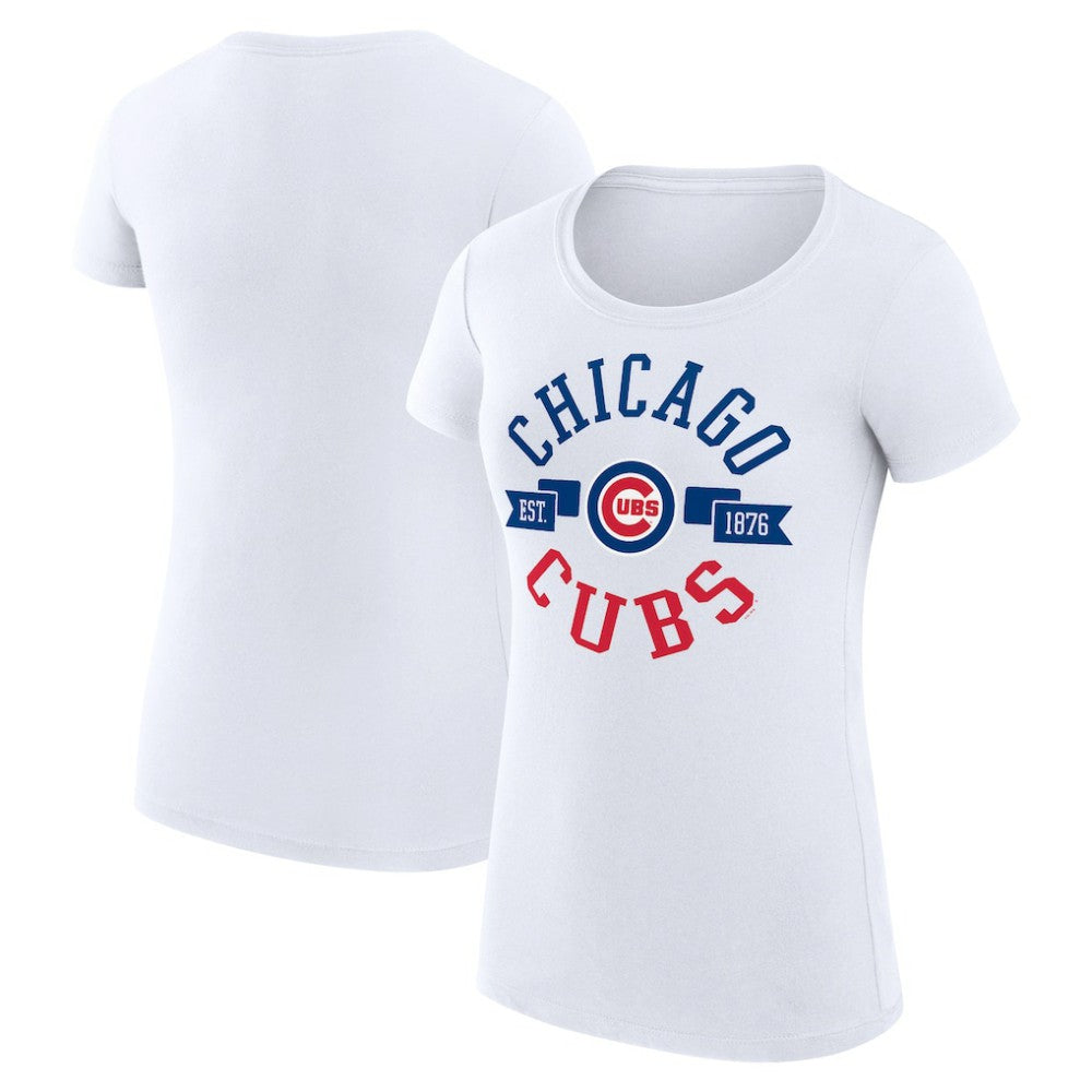 Chicago Cubs G-III 4Her by Carl Banks Women's Super-Slim Fit Lightweight City Graphic T-Shirt - MLB T-shirts