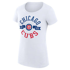 Chicago Cubs G-III 4Her by Carl Banks Women's Super-Slim Fit Lightweight City Graphic T-Shirt - MLB T-shirts