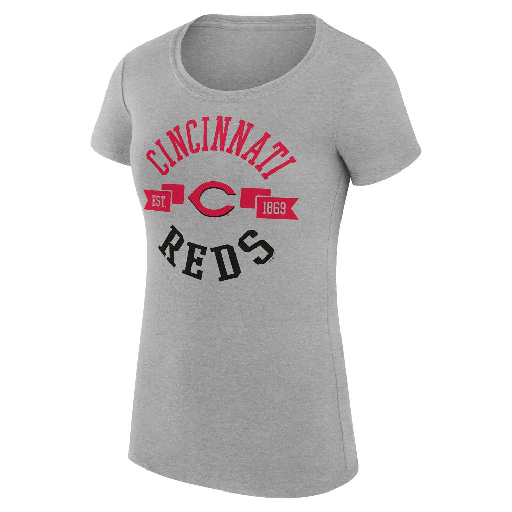 Cincinnati Reds G-III 4Her by Carl Banks Women's Super-Slim Fit Lightweight City Graphic T-Shirt - MLB T-shirts