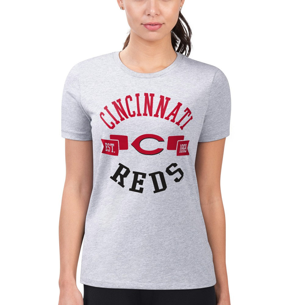Cincinnati Reds G-III 4Her by Carl Banks Women's Super-Slim Fit Lightweight City Graphic T-Shirt - MLB T-shirts