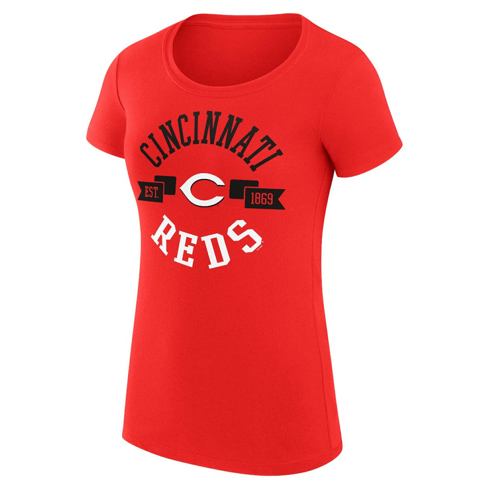 Cincinnati Reds G-III 4Her by Carl Banks Women's Super-Slim Fit Lightweight City Graphic T-Shirt - MLB T-shirts