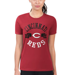 Cincinnati Reds G-III 4Her by Carl Banks Women's Super-Slim Fit Lightweight City Graphic T-Shirt - MLB T-shirts
