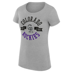Colorado Rockies G-III 4Her by Carl Banks Women's Super-Slim Fit Lightweight City Graphic T-Shirt - MLB T-shirts