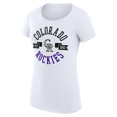 Colorado Rockies G-III 4Her by Carl Banks Women's Super-Slim Fit Lightweight City Graphic T-Shirt - MLB T-shirts