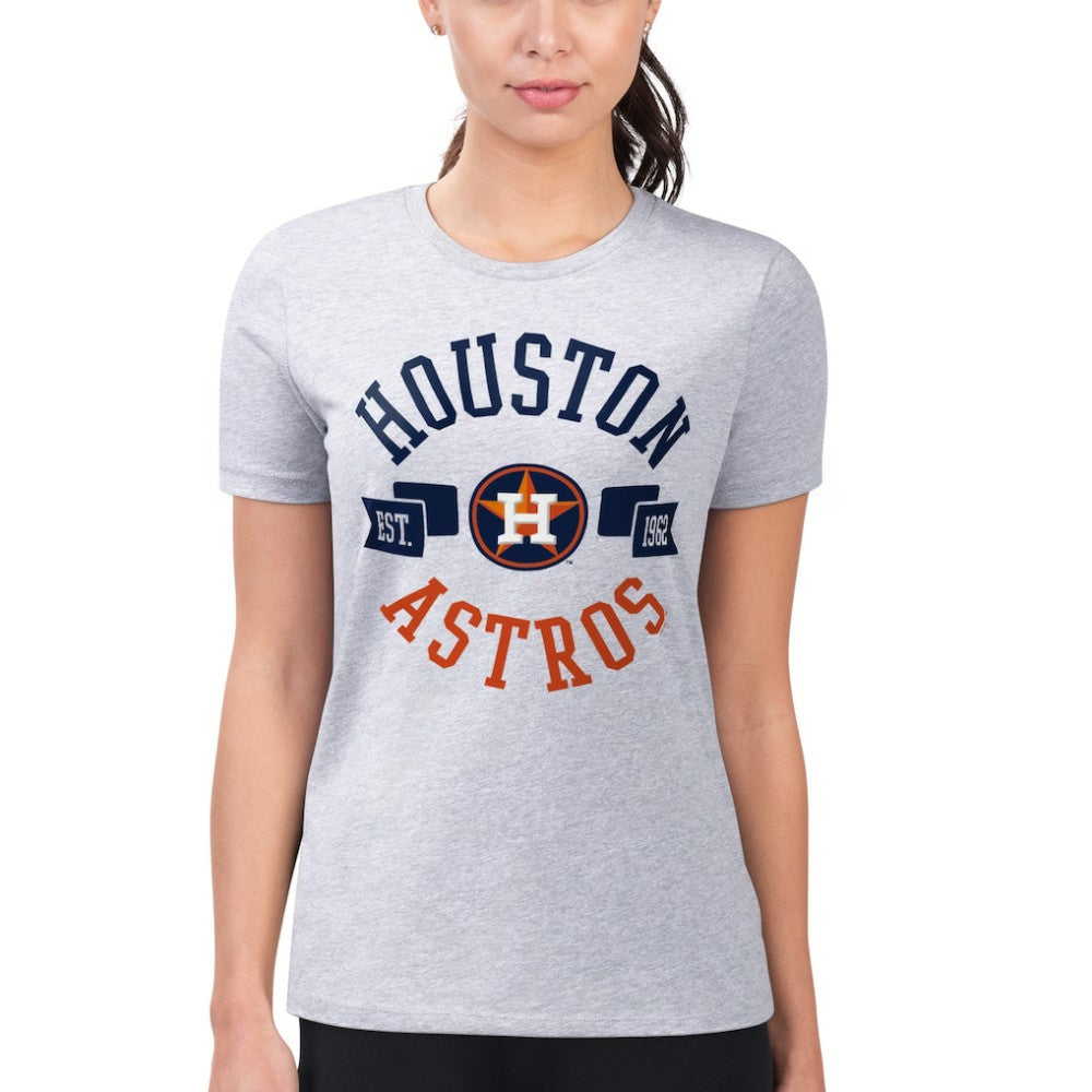 Houston Astros G-III 4Her by Carl Banks Women's Super-Slim Fit Lightweight City Graphic T-Shirt - MLB T-shirts