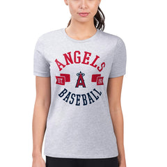 Los Angeles Angels G-III 4Her by Carl Banks Women's Super-Slim Fit Lightweight City Graphic T-Shirt - MLB T-shirts