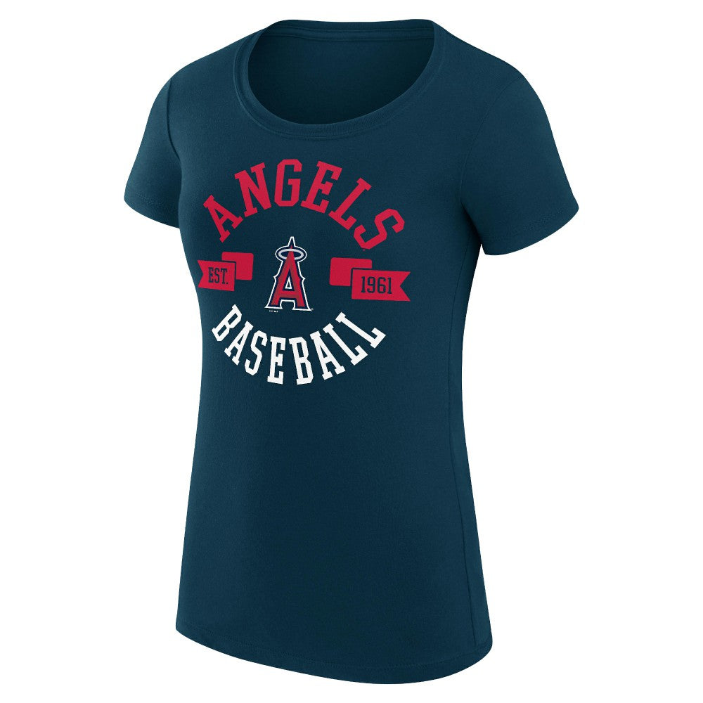 Los Angeles Angels G-III 4Her by Carl Banks Women's Super-Slim Fit Lightweight City Graphic T-Shirt - MLB T-shirts