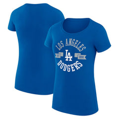 Los Angeles Dodgers G-III 4Her by Carl Banks Women's Super-Slim Fit Lightweight City Graphic T-Shirt - MLB T-shirts