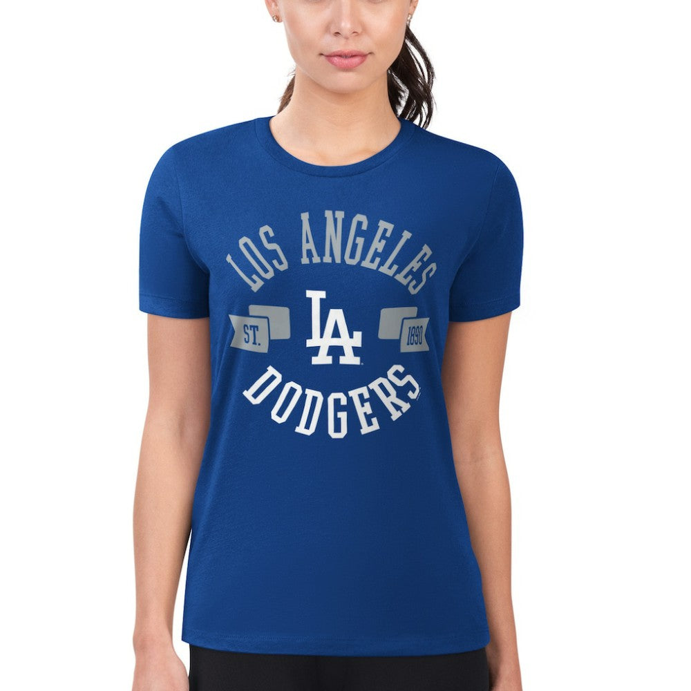 Los Angeles Dodgers G-III 4Her by Carl Banks Women's Super-Slim Fit Lightweight City Graphic T-Shirt - MLB T-shirts