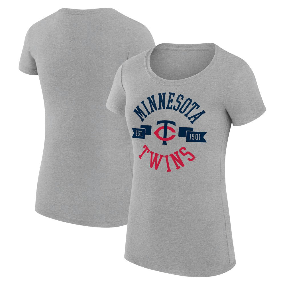 Minnesota Twins G-III 4Her by Carl Banks Women's Super-Slim Fit Lightweight City Graphic T-Shirt - MLB T-shirts