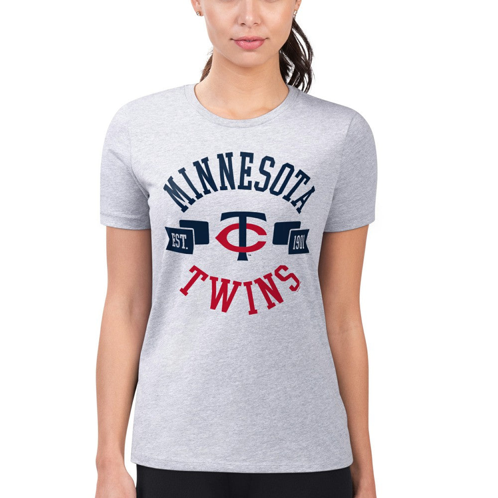 Minnesota Twins G-III 4Her by Carl Banks Women's Super-Slim Fit Lightweight City Graphic T-Shirt - MLB T-shirts