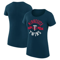 Minnesota Twins G-III 4Her by Carl Banks Women's Super-Slim Fit Lightweight City Graphic T-Shirt - MLB T-shirts