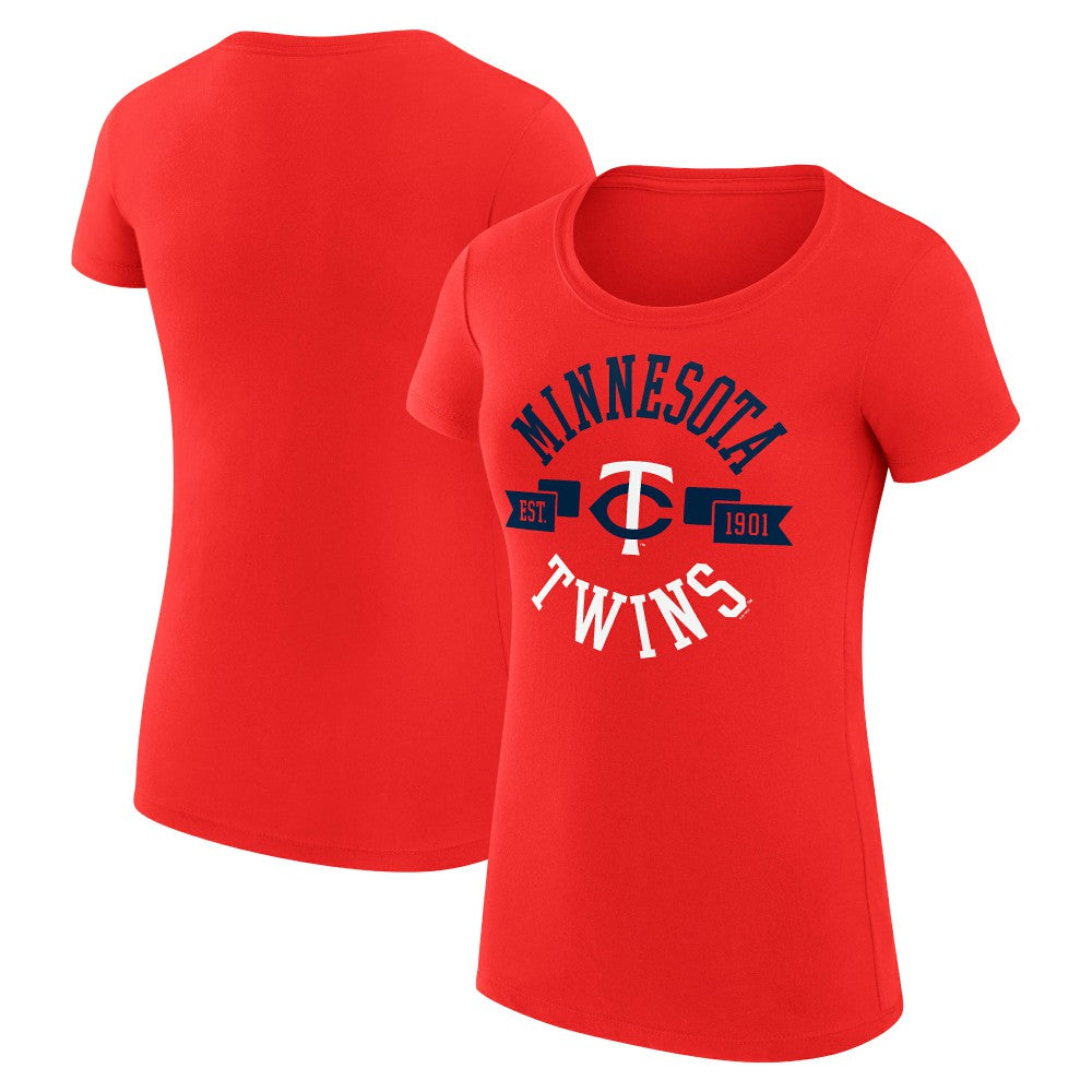 Minnesota Twins G-III 4Her by Carl Banks Women's Super-Slim Fit Lightweight City Graphic T-Shirt - MLB T-shirts
