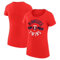 Minnesota Twins G-III 4Her by Carl Banks Women's Super-Slim Fit Lightweight City Graphic T-Shirt - MLB T-shirts
