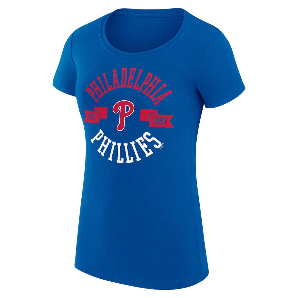 Philadelphia Phillies G-III 4Her by Carl Banks Women's Super-Slim Fit Lightweight City Graphic T-Shirt - MLB T-shirts