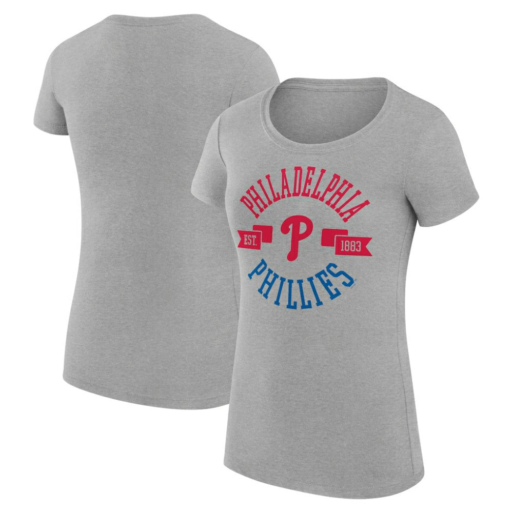 Philadelphia Phillies G-III 4Her by Carl Banks Women's Super-Slim Fit Lightweight City Graphic T-Shirt - MLB T-shirts