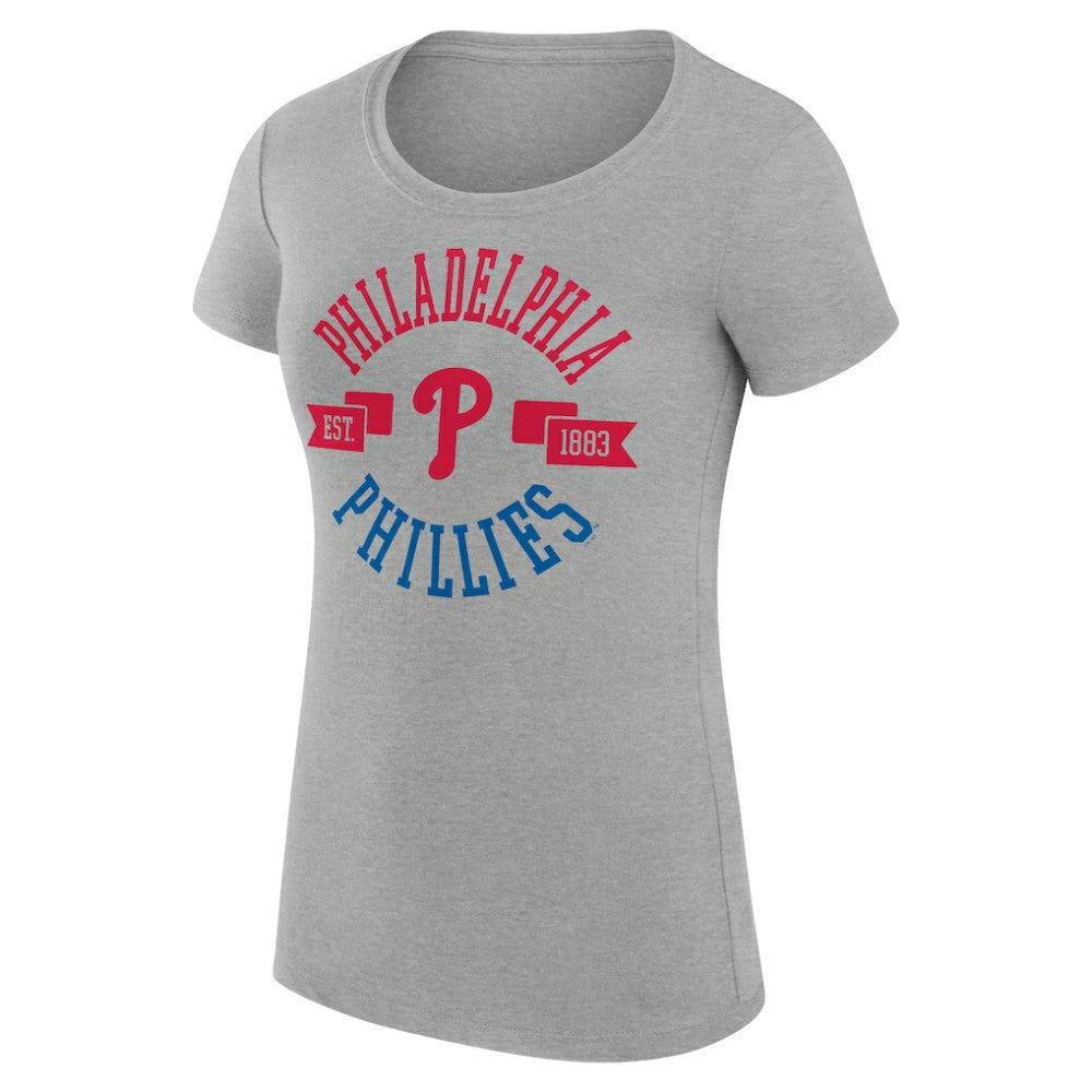 Philadelphia Phillies G-III 4Her by Carl Banks Women's Super-Slim Fit Lightweight City Graphic T-Shirt - MLB T-shirts