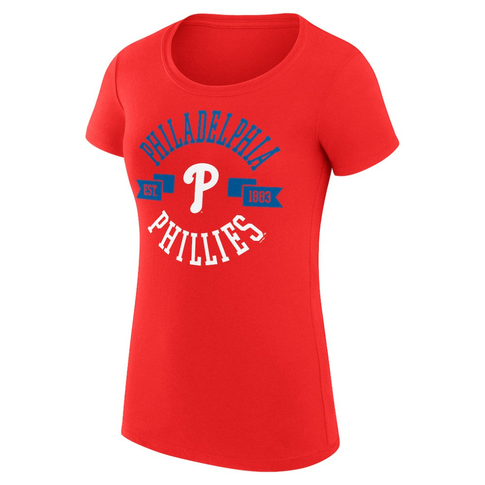 Philadelphia Phillies G-III 4Her by Carl Banks Women's Super-Slim Fit Lightweight City Graphic T-Shirt - MLB T-shirts