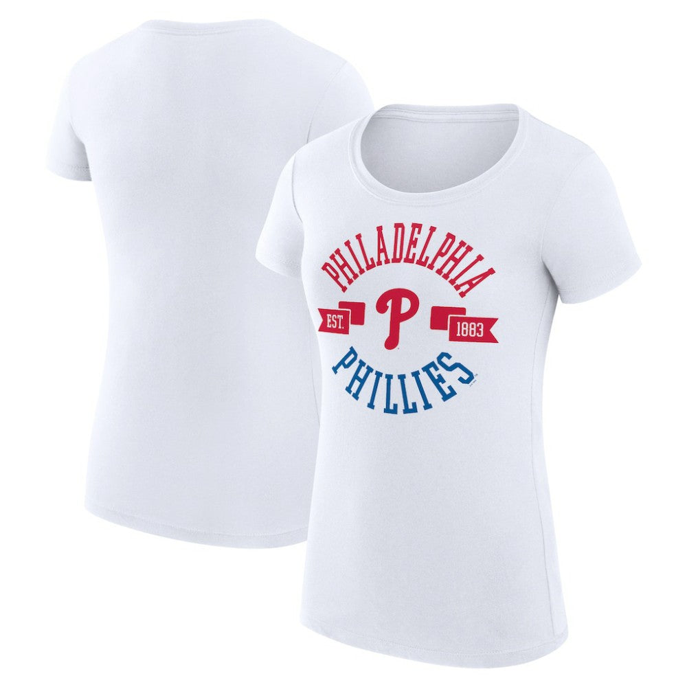 Philadelphia Phillies G-III 4Her by Carl Banks Women's Super-Slim Fit Lightweight City Graphic T-Shirt - MLB T-shirts