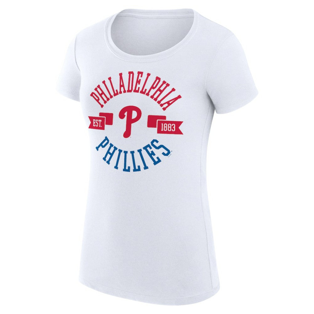 Philadelphia Phillies G-III 4Her by Carl Banks Women's Super-Slim Fit Lightweight City Graphic T-Shirt - MLB T-shirts