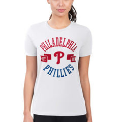 Philadelphia Phillies G-III 4Her by Carl Banks Women's Super-Slim Fit Lightweight City Graphic T-Shirt - MLB T-shirts