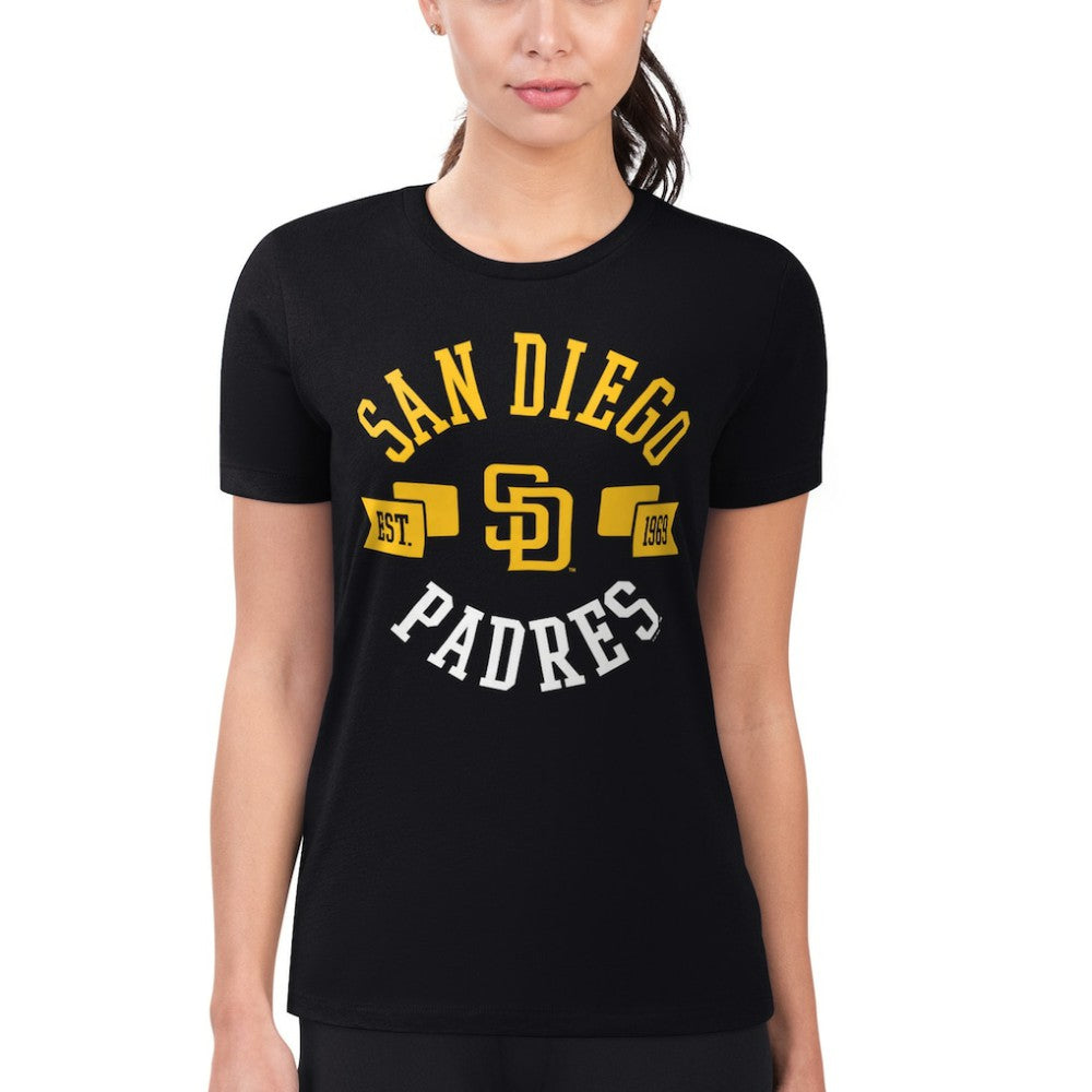 San Diego Padres G-III 4Her by Carl Banks Women's Super-Slim Fit Lightweight City Graphic T-Shirt - MLB T-shirts
