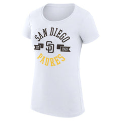 San Diego Padres G-III 4Her by Carl Banks Women's Super-Slim Fit Lightweight City Graphic T-Shirt - MLB T-shirts