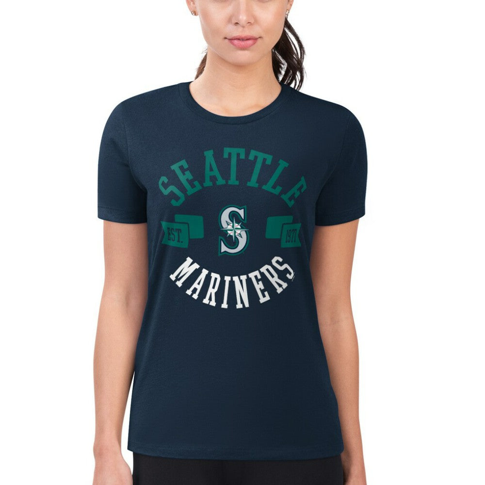 Seattle Mariners G-III 4Her by Carl Banks Women's Super-Slim Fit Lightweight City Graphic T-Shirt - MLB T-shirts
