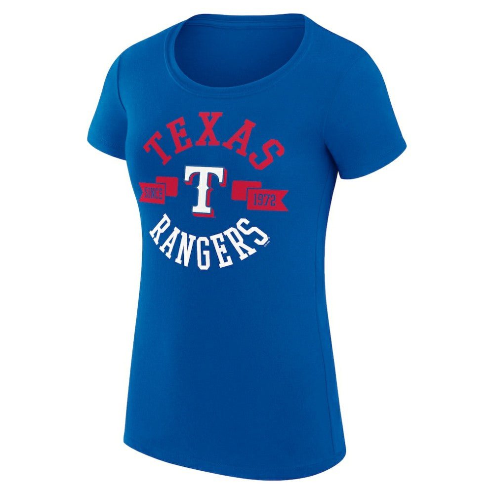 Texas Rangers G-III 4Her by Carl Banks Women's Super-Slim Fit Lightweight City Graphic T-Shirt - MLB T-shirts