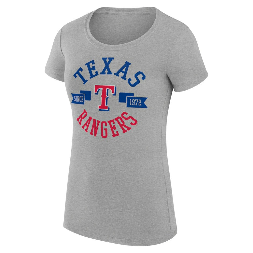 Texas Rangers G-III 4Her by Carl Banks Women's Super-Slim Fit Lightweight City Graphic T-Shirt - MLB T-shirts