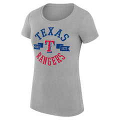 Texas Rangers G-III 4Her by Carl Banks Women's Super-Slim Fit Lightweight City Graphic T-Shirt - MLB T-shirts