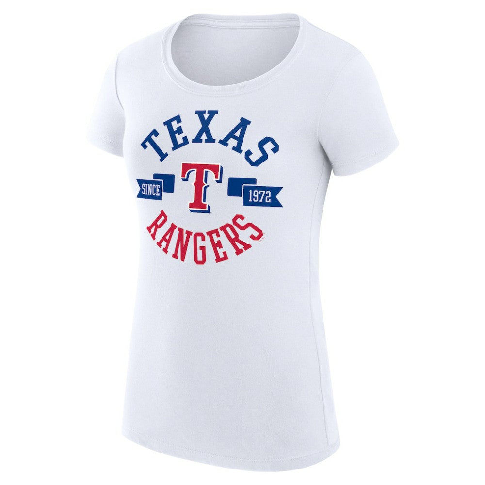 Texas Rangers G-III 4Her by Carl Banks Women's Super-Slim Fit Lightweight City Graphic T-Shirt - MLB T-shirts